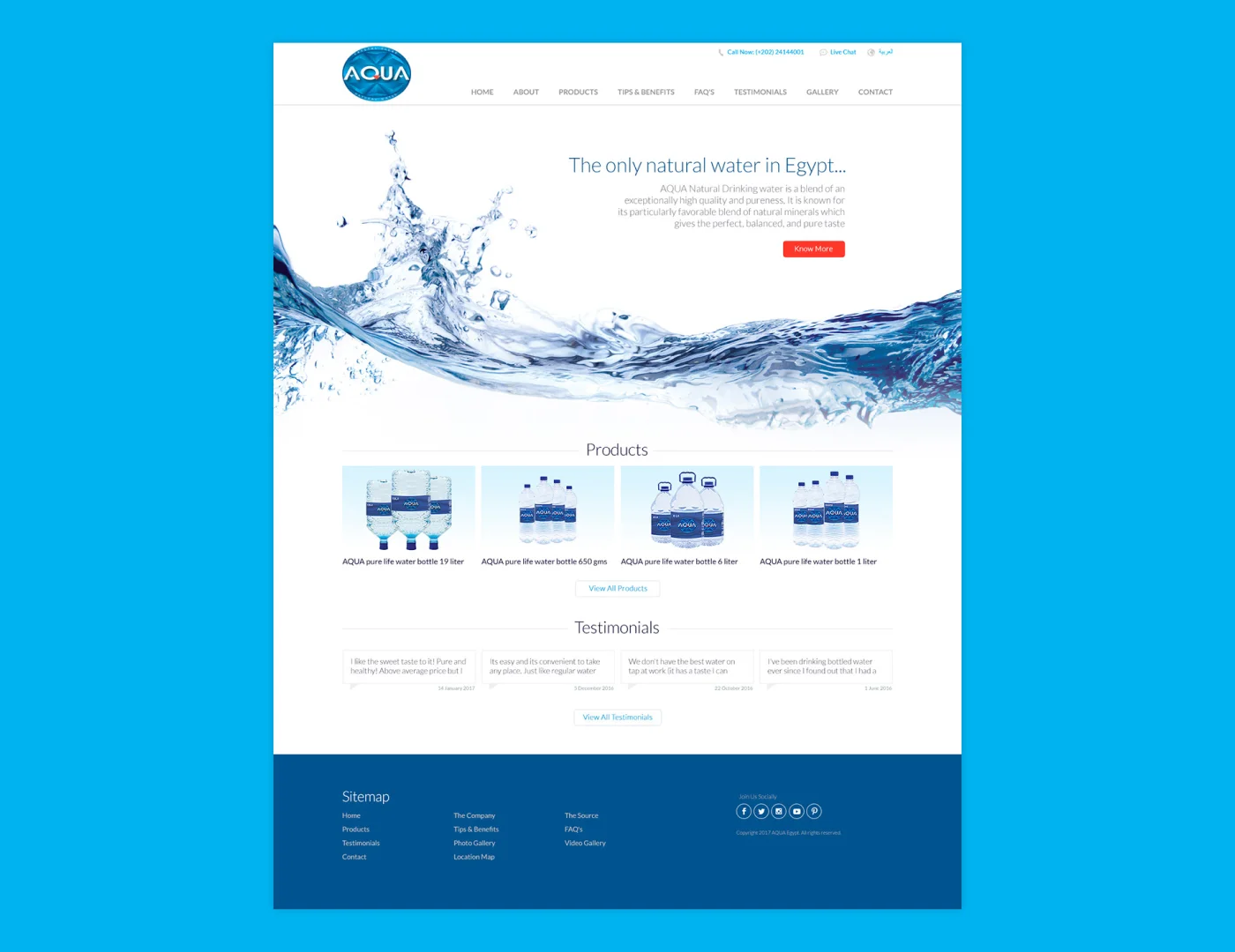 AQUA Egypt Website Revamp and Database Migration Case Study