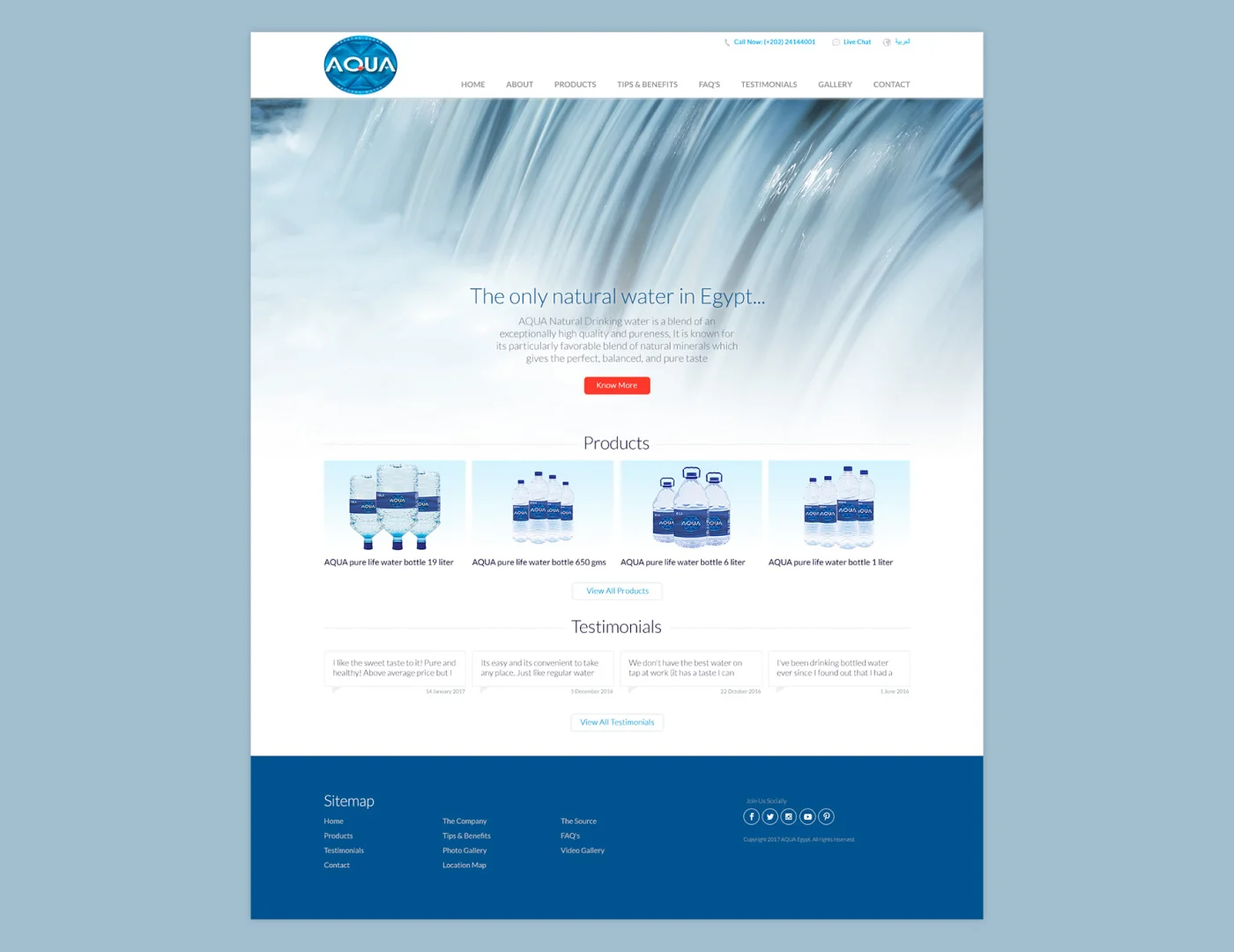 AQUA Egypt Website Revamp and Database Migration Case Study