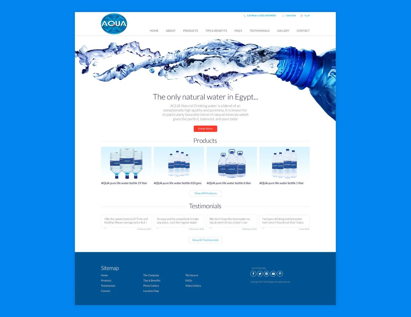 AQUA Egypt Website Revamp and Database Migration Case Study