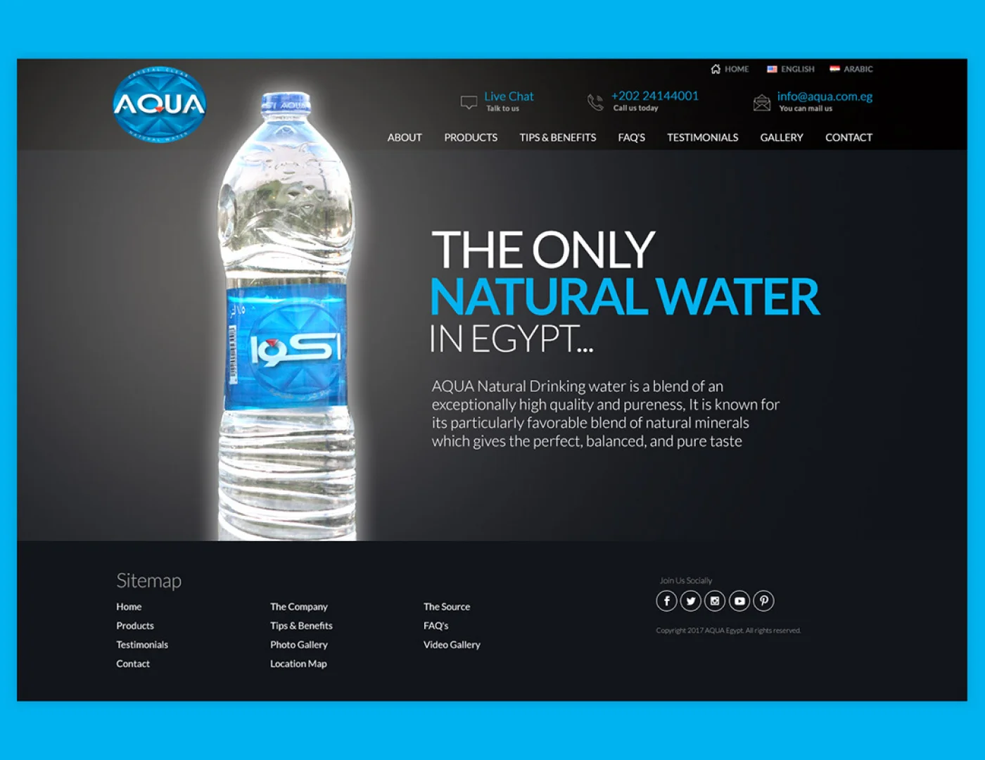 AQUA Egypt Website Revamp and Database Migration Case Study