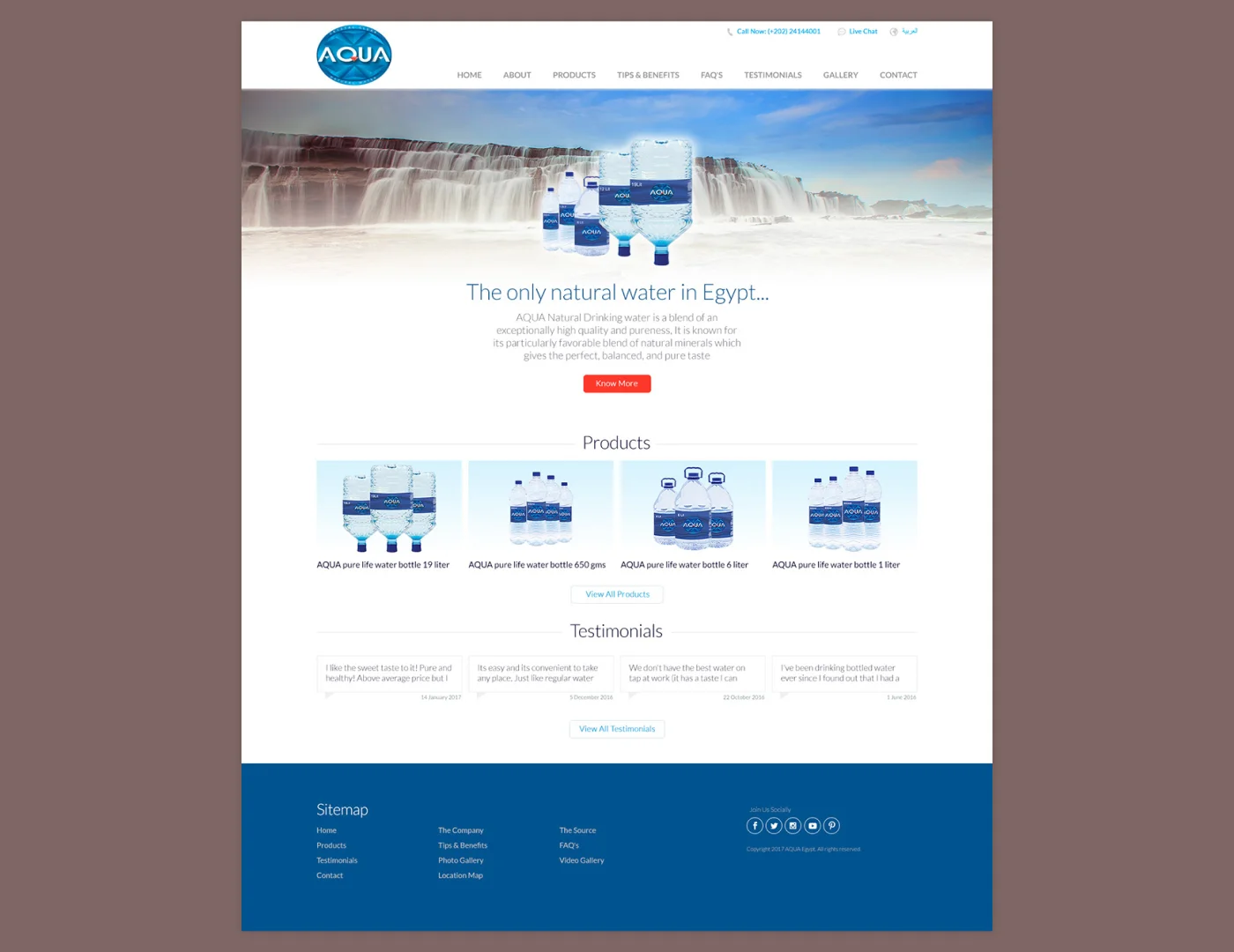 AQUA Egypt Website Revamp and Database Migration Case Study