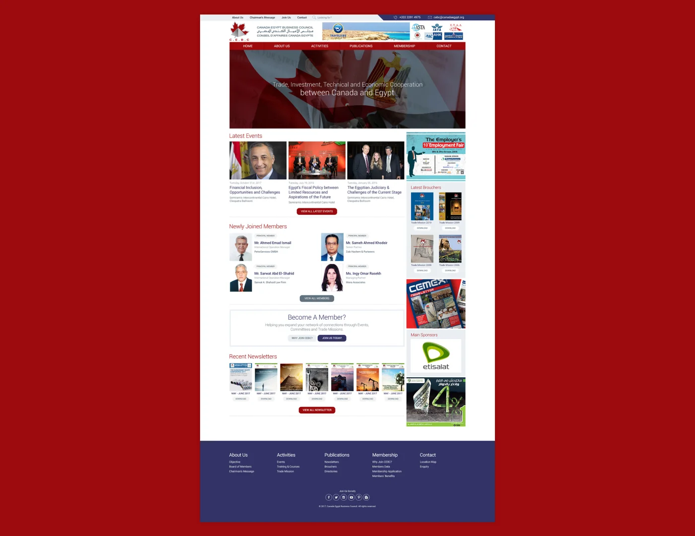 Canada Business Egypt Council: A New Website for a Growing Organization
