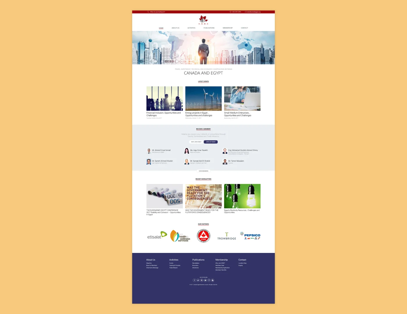 Canada Business Egypt Council: A New Website for a Growing Organization