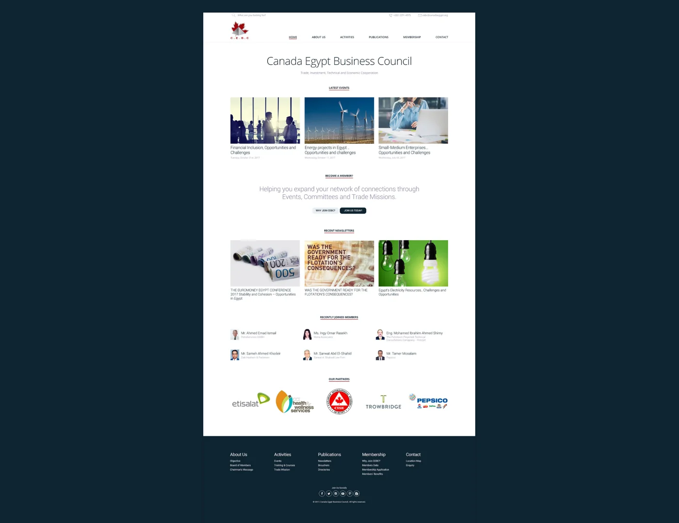 Canada Business Egypt Council: A New Website for a Growing Organization