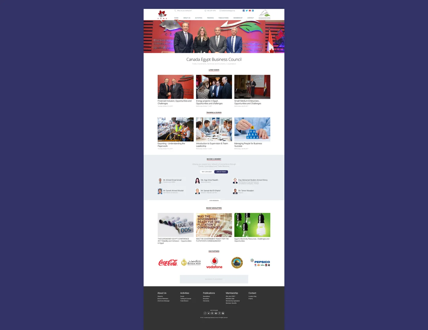Canada Business Egypt Council: A New Website for a Growing Organization