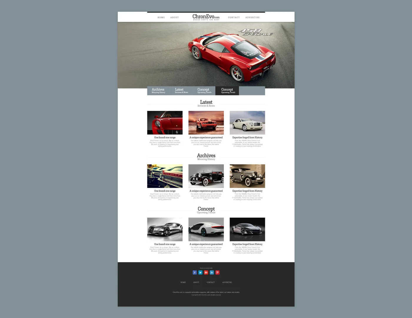 A New Look for ChronEVO: A Case Study on Rebranding a Classic Car Website