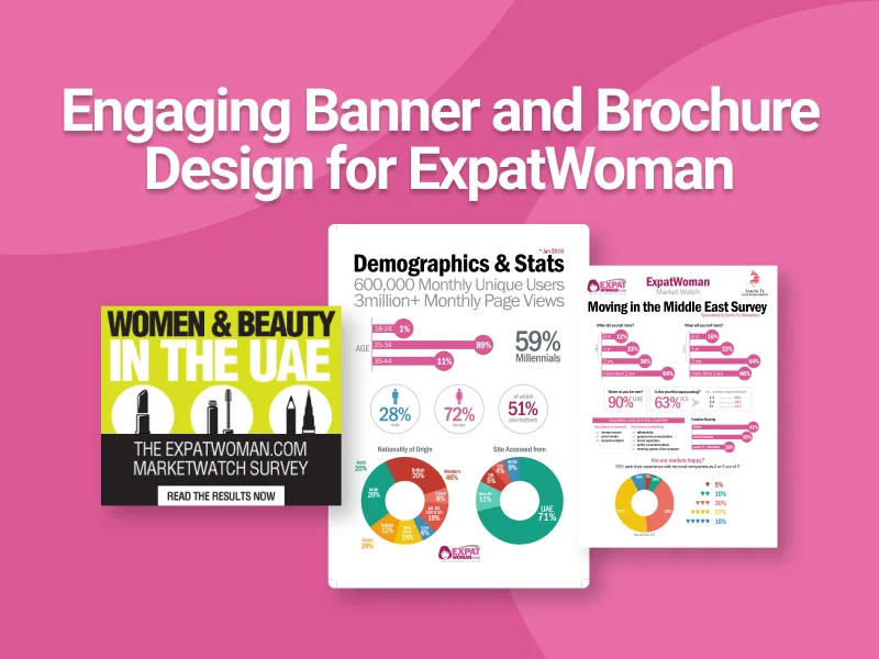 Case Study: Engaging Banner and Brochure Design for ExpatWoman